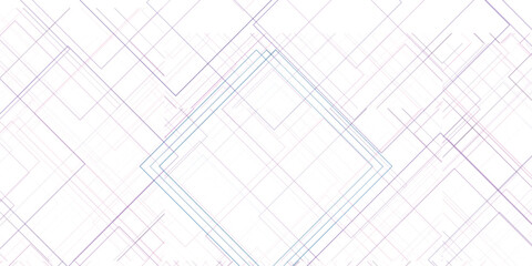 Abstract geometric composition with overlapping lines and a central diamond shape in pastel color tones