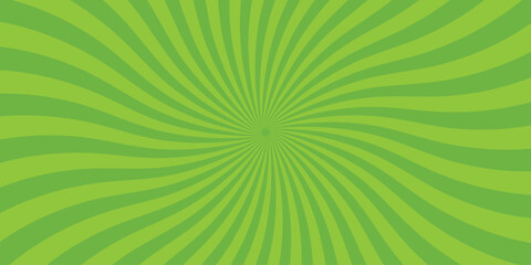 Green swirls radial sunburst design for vibrant and dynamic visuals suitable for various creative projects and promotional materials