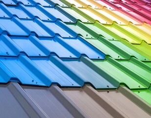 Colorful metal roofing tiles (1)