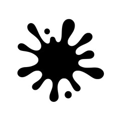 Paint Splatter Icon for Art and Creative Designs