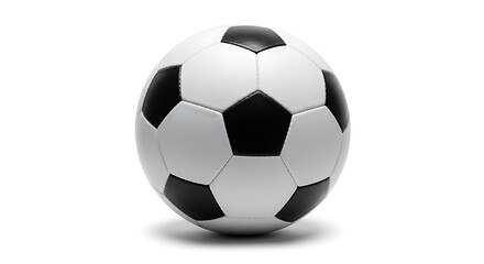 Fototapeta premium Classic Soccer Ball on White: The Beautiful Game