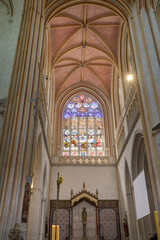 Fototapeta premium Cathédrale Saint-Corentin à Quimper dans le département du Finistère - Bretagne