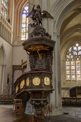 Cathédrale Saint-Corentin à Quimper dans le département du Finistère - Bretagne