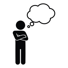 Person thinking icon
