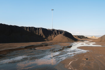 Layers of Earth in a Coal Mining Landscape