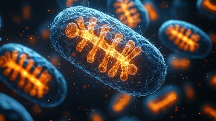 Detailed mitochondria structure in high definition