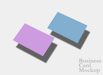 Business card mockup template design.