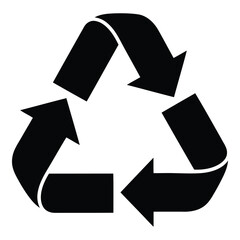 Black Recycle Symbol