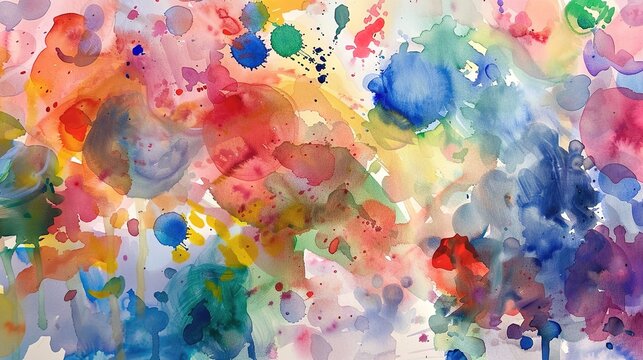 Artistic Watercolor Celebration Backgrounds for Graduation Invitations, Academic Awards, and Educational Milestone Designs