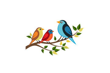birds on branch