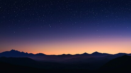 A timelapse-inspired scene showing the gradual transition of night into dawn with stars fading and sunlight breaking