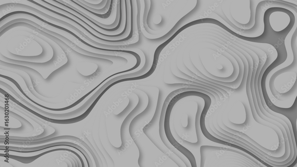 Poster topographic map seamless pattern. vector background.