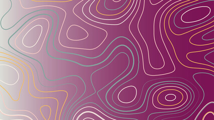 Topographic Map Seamless Pattern. Vector Background. 