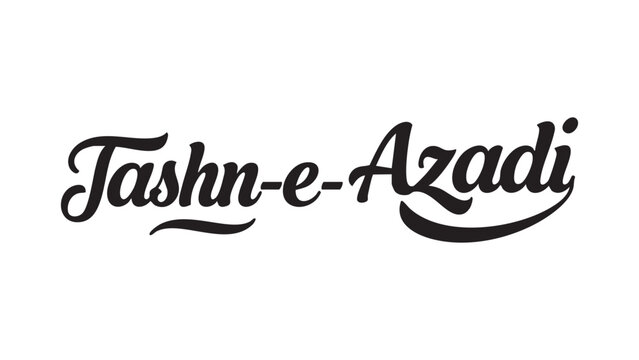 Download tashn e azadi vector logo design calligraphy typography illustration art
