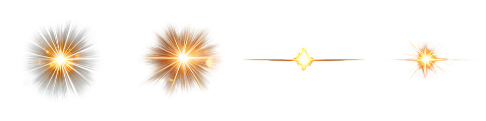 Starburst Light Effect Set - Lens Flare Graphic Elements