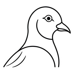 vector illustration of a cartoon bird