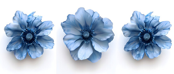 blue hyacinth isolated on white