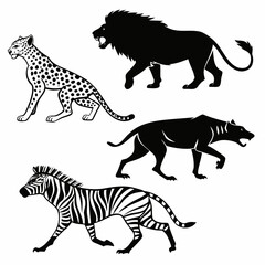 Fototapeta premium silhouette of a cheetah