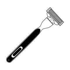 Man razor icon,Razor hand drawn outline vector illustration,A stylish shaving razor icon ideal for barbershop and grooming themes.