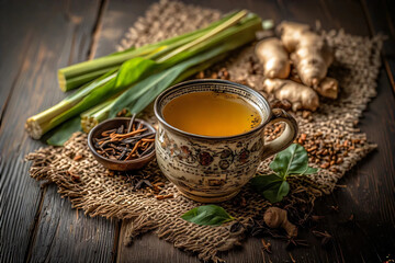 Authentic Indonesian Herbal Tea with Ginger and Lemongrass – Teh Rempah Nusantara