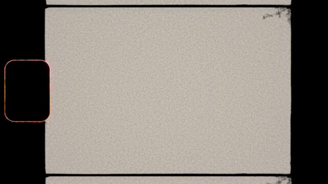 Authentic Retro Film Overlay with Vintage Texture, 8mm sprocket with Grain Texture