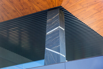 Fragment modern building facade
