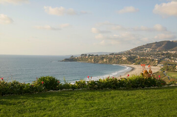 View of the California coast