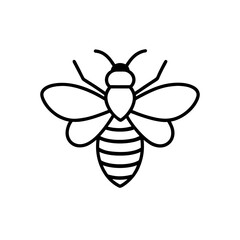 bee with wings icon vector