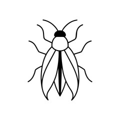 bug insect icon vector