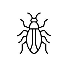 bug insect icon vector
