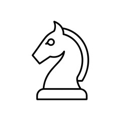 chess knight icon vector