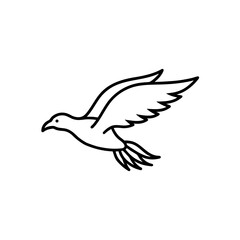 Obraz premium eagle flying icon vector
