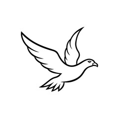 Obraz premium eagle flying icon vector