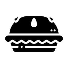 pie cake vector illustration