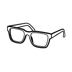Fototapeta premium 3d modern eyeglasses vector illustration on white background 