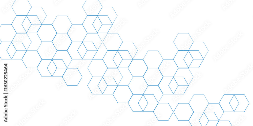 Aufkleber abstract background with hexagons futuristic glowing technology. graphic concept. vector honeycomb c