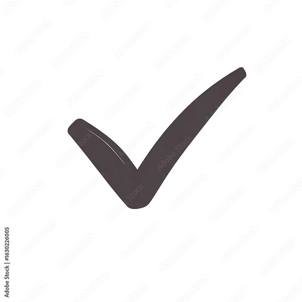 Aufkleber check mark symbol isolated on transparent background for approval and confirmation