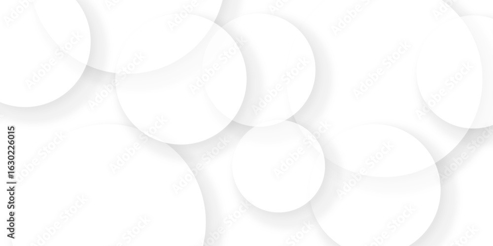 Aufkleber abstract minimal geometric white and gray light background paper design. vector circle element busin