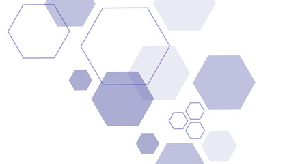 white and blue technology hexagonal abstract background. Abstract Purpel hexagon or digital technology background. Vector abstract graphic design banner pattern presentation background web template.