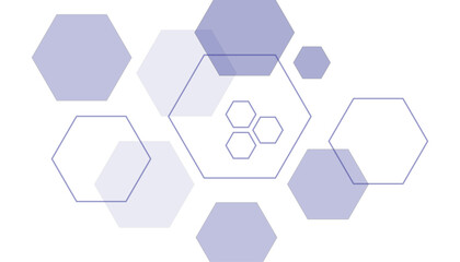 white and blue technology hexagonal abstract background. Abstract Purpel hexagon or digital technology background. Vector abstract graphic design banner pattern presentation background web template.