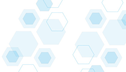 Abstract blue hexagon shape for frame illustration design