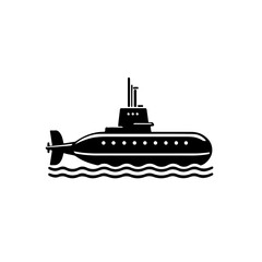 Fototapeta premium Submarine silhouette , Submarine vector