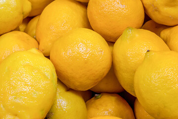 bright yellow fruit lemon background set set of fruits ingredient base of lemonade cocktail and...