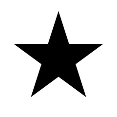 Obraz premium black star vector on a white background. Black star icon