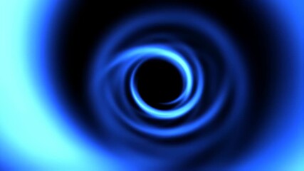 Hypnotic Journey Through a Swirling Blue Luminous Energy Vortex Tunnel - Powered by Adobe