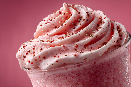 Pink Strawberry Smoothie Delight