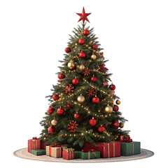 christmas tree with gifts