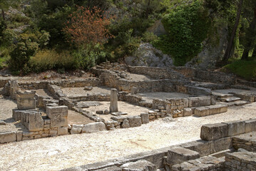 maisons indig&eacute;nes, Site arch&eacute;ologique de Glanium, 13, Bouches du Rh&ocirc;ne, France