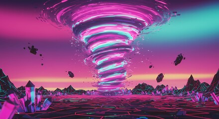 Neon Tempest: The Blooming Storm of Another World 1