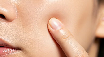 透明感のある肌を持つ日本人女性のスキンケア｜Asian Beauty Skincare Portrait